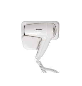 Wall-mounted hair dryer, white
