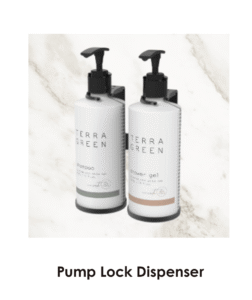 Pump-lock dispenser