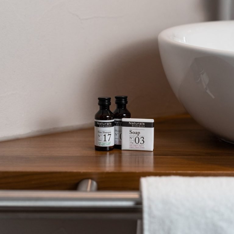 Naturals Remedies hotel toiletries
