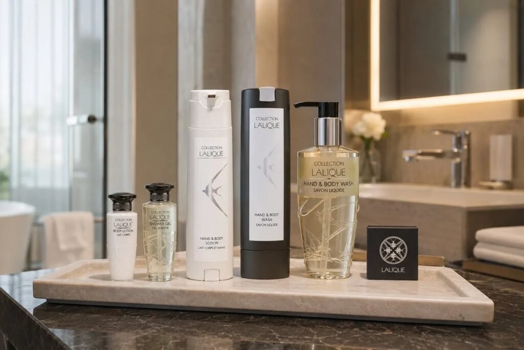 Lalique hotel amenities, supplied in the Philippines by Eastworld