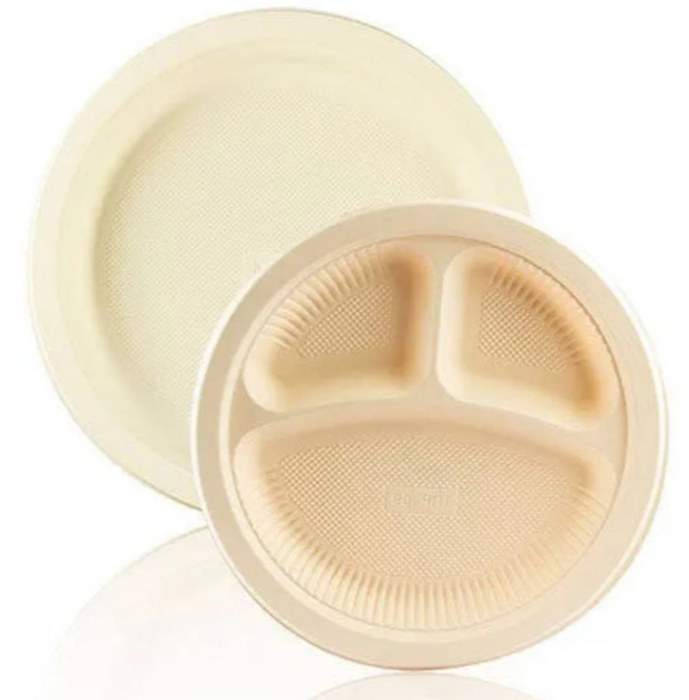 Biodegradable compartment plates