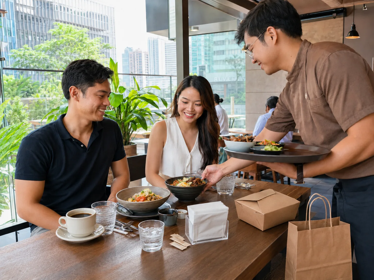 Guests served at a restaurant stocked by Eastworld Sales Philippines