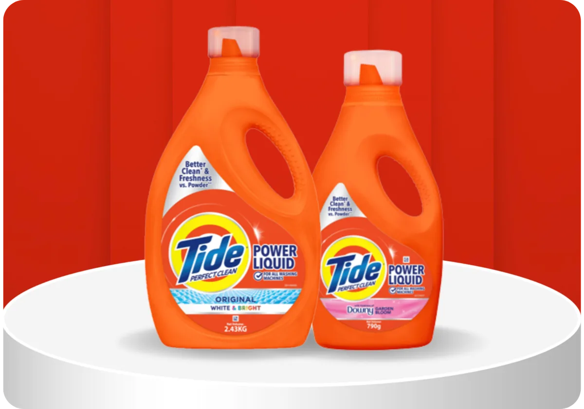 Tide liquid detergent, bottle
